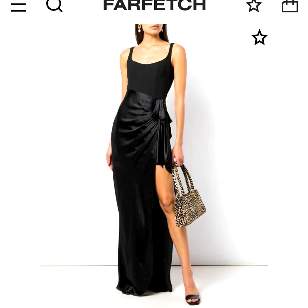 Black Cinq A sept Marian gown size 6